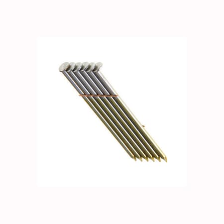 Grip-Rite Pneumatic Nail, Steel, Bright Finish, 28 Degrees GRW8H1